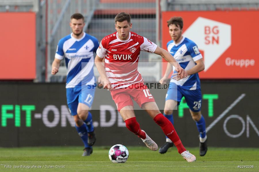 Marvin Pieringer, FLYERALARM-Arena, Würzburg, 20.04.2021, DFL, sport, action, Fussball, Deutschland, April 2021, Saison 2020/2021, SVD, FWK, Bundesliga, 2. Bundesliga, SV Darmstadt 98, FC Würzburger Kickers - Bild-ID: 2292208