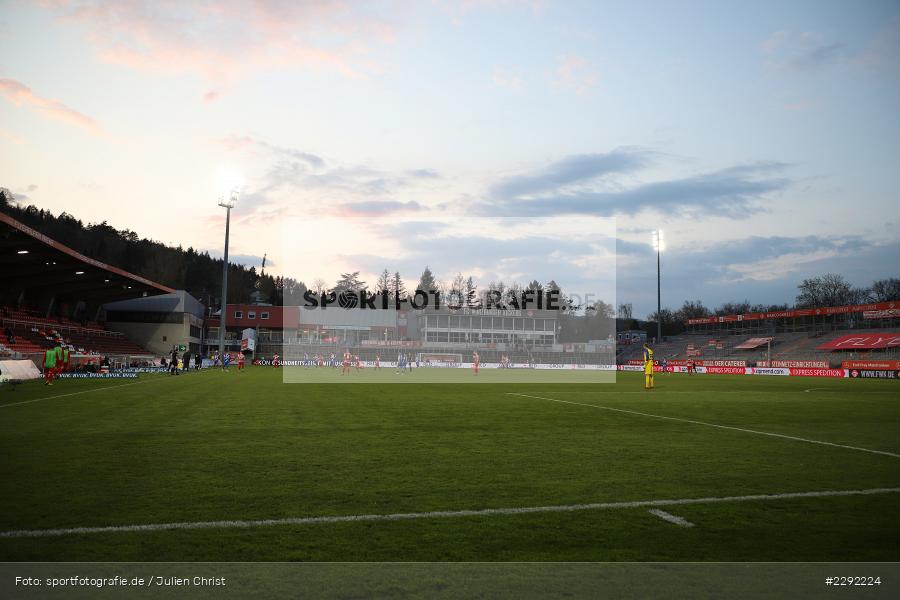 Flutlicht, Abendstimmung, Stadion, FLYERALARM-Arena, Würzburg, 20.04.2021, DFL, sport, action, Fussball, Deutschland, April 2021, Saison 2020/2021, SVD, FWK, Bundesliga, 2. Bundesliga, SV Darmstadt 98, FC Würzburger Kickers - Bild-ID: 2292224