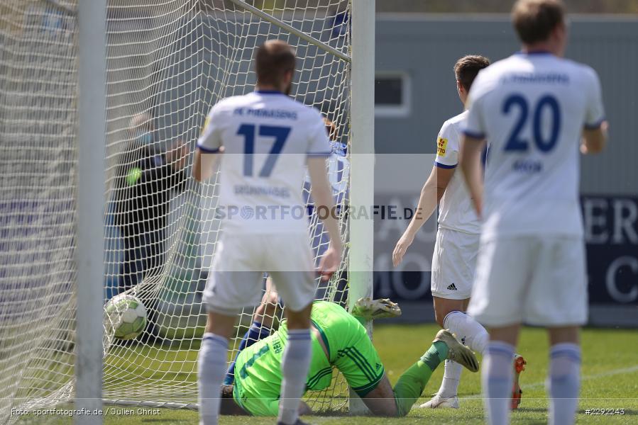 Tor, Benjamin Reitz, Main-Echo Arena, Alzenau, 24.04.2021, DFB, sport, action, Fussball, Deutschland, April 2021, Saison 2020/2021, FKP, FCB, 4. Liga, Regionalliga, Regionalliga Südwest, FK Pirmasens, FC Bayern Alzenau - Bild-ID: 2292243 Tor, Benjamin Reitz, Main-Echo Arena, Alzenau, 24.04.2021, DFB, sport, action, Fussball, Deutschland, April 2021, Saison 2020/2021, FKP, FCB, 4. Liga, Regionalliga, Regionalliga Südwest, FK Pirmasens, FC Bayern Alzenau - Bild-ID: 2292243