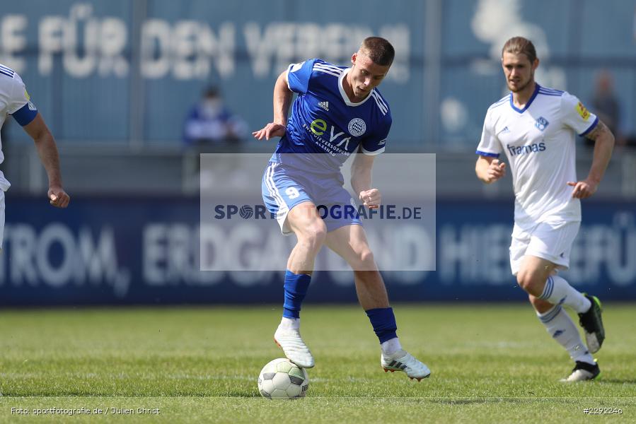 Michael Martin, Main-Echo Arena, Alzenau, 24.04.2021, DFB, sport, action, Fussball, Deutschland, April 2021, Saison 2020/2021, FKP, FCB, 4. Liga, Regionalliga, Regionalliga Südwest, FK Pirmasens, FC Bayern Alzenau - Bild-ID: 2292246