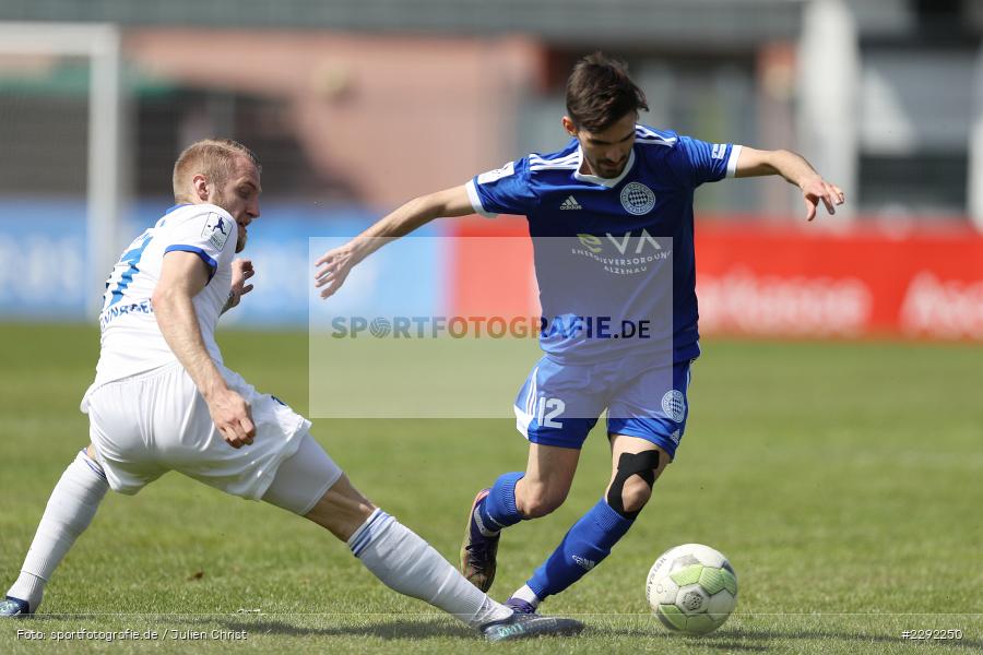 Manuel Grünnagel, Marco Ferukoski, Main-Echo Arena, Alzenau, 24.04.2021, DFB, sport, action, Fussball, Deutschland, April 2021, Saison 2020/2021, FKP, FCB, 4. Liga, Regionalliga, Regionalliga Südwest, FK Pirmasens, FC Bayern Alzenau - Bild-ID: 2292250 Manuel Grünnagel, Marco Ferukoski, Main-Echo Arena, Alzenau, 24.04.2021, DFB, sport, action, Fussball, Deutschland, April 2021, Saison 2020/2021, FKP, FCB, 4. Liga, Regionalliga, Regionalliga Südwest, FK Pirmasens, FC Bayern Alzenau - Bild-ID: 2292250