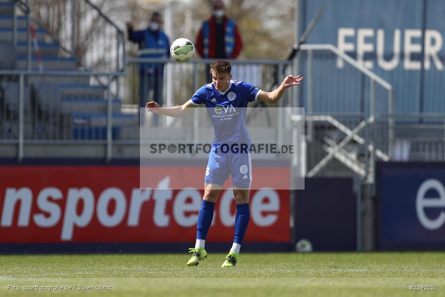 Luca Bergmann, Main-Echo Arena, Alzenau, 24.04.2021, DFB, sport, action, Fussball, Deutschland, April 2021, Saison 2020/2021, FKP, FCB, 4. Liga, Regionalliga, Regionalliga Südwest, FK Pirmasens, FC Bayern Alzenau - Bild-ID: 2292251 Luca Bergmann, Main-Echo Arena, Alzenau, 24.04.2021, DFB, sport, action, Fussball, Deutschland, April 2021, Saison 2020/2021, FKP, FCB, 4. Liga, Regionalliga, Regionalliga Südwest, FK Pirmasens, FC Bayern Alzenau - Bild-ID: 2292251
