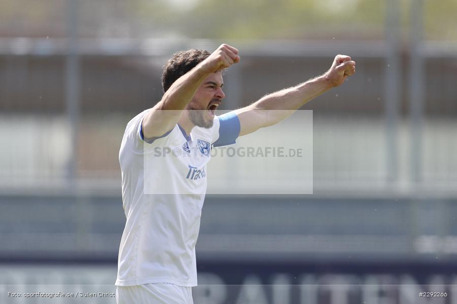 Freude, Torjubel, David Becker, Main-Echo Arena, Alzenau, 24.04.2021, DFB, sport, action, Fussball, Deutschland, April 2021, Saison 2020/2021, FKP, FCB, 4. Liga, Regionalliga, Regionalliga Südwest, FK Pirmasens, FC Bayern Alzenau - Bild-ID: 2292266