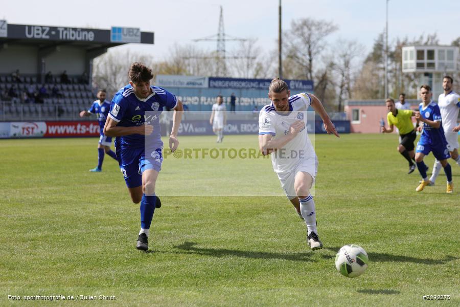 Dennis Chessa, Dominik Crljenec, Main-Echo Arena, Alzenau, 24.04.2021, DFB, sport, action, Fussball, Deutschland, April 2021, Saison 2020/2021, FKP, FCB, 4. Liga, Regionalliga, Regionalliga Südwest, FK Pirmasens, FC Bayern Alzenau - Bild-ID: 2292273 Dennis Chessa, Dominik Crljenec, Main-Echo Arena, Alzenau, 24.04.2021, DFB, sport, action, Fussball, Deutschland, April 2021, Saison 2020/2021, FKP, FCB, 4. Liga, Regionalliga, Regionalliga Südwest, FK Pirmasens, FC Bayern Alzenau - Bild-ID: 2292273