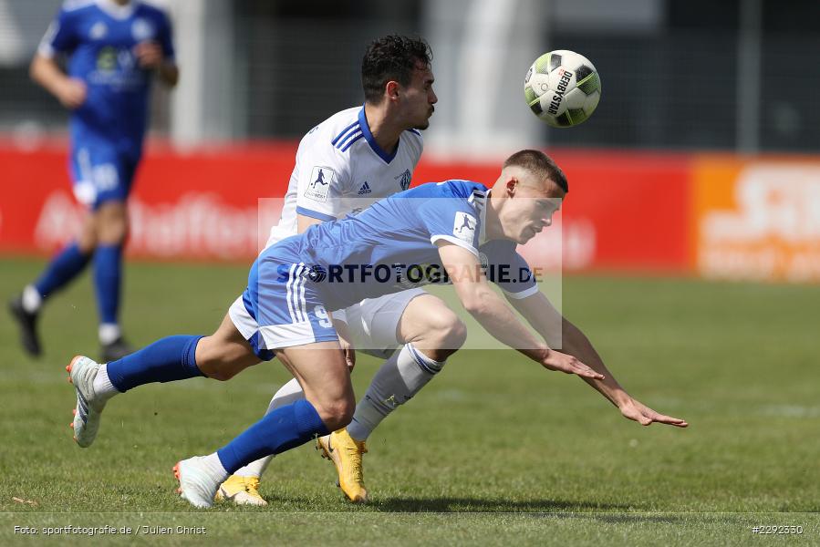 Michael Martin, Luka Dimitrijevic, Main-Echo Arena, Alzenau, 24.04.2021, DFB, sport, action, Fussball, Deutschland, April 2021, Saison 2020/2021, FKP, FCB, 4. Liga, Regionalliga, Regionalliga Südwest, FK Pirmasens, FC Bayern Alzenau - Bild-ID: 2292330 Michael Martin, Luka Dimitrijevic, Main-Echo Arena, Alzenau, 24.04.2021, DFB, sport, action, Fussball, Deutschland, April 2021, Saison 2020/2021, FKP, FCB, 4. Liga, Regionalliga, Regionalliga Südwest, FK Pirmasens, FC Bayern Alzenau - Bild-ID: 2292330