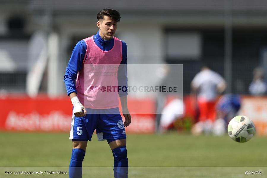 Lukas Mazagg, Main-Echo Arena, Alzenau, 24.04.2021, DFB, sport, action, Fussball, Deutschland, April 2021, Saison 2020/2021, FKP, FCB, 4. Liga, Regionalliga, Regionalliga Südwest, FK Pirmasens, FC Bayern Alzenau - Bild-ID: 2292353