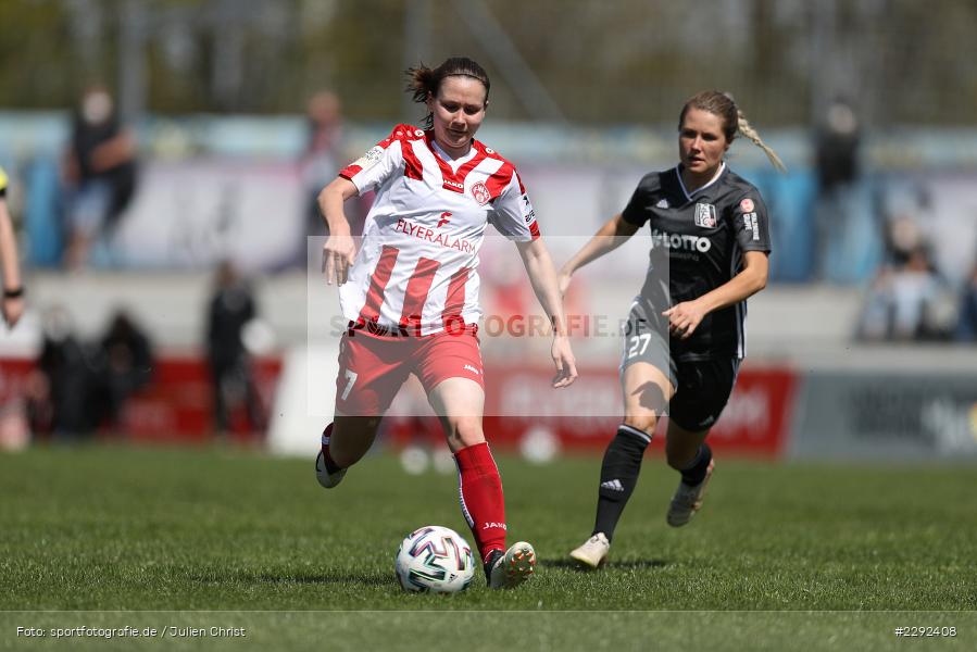 Natalia Wanda Stulin, Maria Ansmann, Soccergirl Sportpark, Würzburg, 25.04.2021, DFL, sport, action, Fussball, Deutschland, April 2021, Saison 2020/2021, FFC, FWK, Frauen, Süd, 2. Frauen-Bundesliga, 1. FFC Niederkirchen, FC Würzburger Kickers - Bild-ID: 2292408 Natalia Wanda Stulin, Maria Ansmann, Soccergirl Sportpark, Würzburg, 25.04.2021, DFL, sport, action, Fussball, Deutschland, April 2021, Saison 2020/2021, FFC, FWK, Frauen, Süd, 2. Frauen-Bundesliga, 1. FFC Niederkirchen, FC Würzburger Kickers - Bild-ID: 2292408