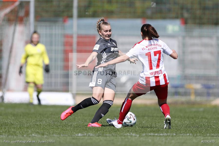 Christina Neufeld, Alena Wolf, Soccergirl Sportpark, Würzburg, 25.04.2021, DFL, sport, action, Fussball, Deutschland, April 2021, Saison 2020/2021, FFC, FWK, Frauen, Süd, 2. Frauen-Bundesliga, 1. FFC Niederkirchen, FC Würzburger Kickers - Bild-ID: 2292410 Christina Neufeld, Alena Wolf, Soccergirl Sportpark, Würzburg, 25.04.2021, DFL, sport, action, Fussball, Deutschland, April 2021, Saison 2020/2021, FFC, FWK, Frauen, Süd, 2. Frauen-Bundesliga, 1. FFC Niederkirchen, FC Würzburger Kickers - Bild-ID: 2292410