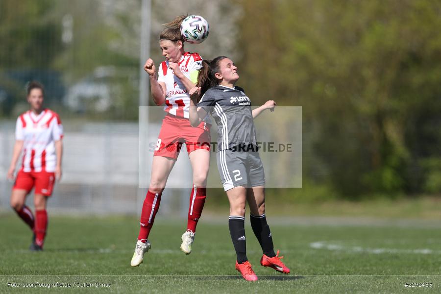 Zoe Anne Parsons, Luisa Scheidel, Soccergirl Sportpark, Würzburg, 25.04.2021, DFL, sport, action, Fussball, Deutschland, April 2021, Saison 2020/2021, FFC, FWK, Frauen, Süd, 2. Frauen-Bundesliga, 1. FFC Niederkirchen, FC Würzburger Kickers - Bild-ID: 2292433 Zoe Anne Parsons, Luisa Scheidel, Soccergirl Sportpark, Würzburg, 25.04.2021, DFL, sport, action, Fussball, Deutschland, April 2021, Saison 2020/2021, FFC, FWK, Frauen, Süd, 2. Frauen-Bundesliga, 1. FFC Niederkirchen, FC Würzburger Kickers - Bild-ID: 2292433