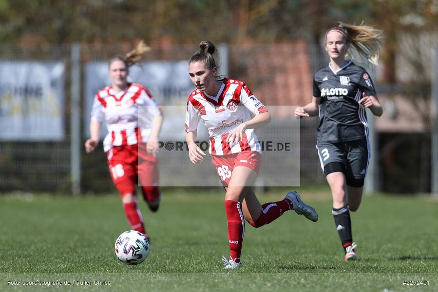 Sophia Klärle, Soccergirl Sportpark, Würzburg, 25.04.2021, DFL, sport, action, Fussball, Deutschland, April 2021, Saison 2020/2021, FFC, FWK, Frauen, Süd, 2. Frauen-Bundesliga, 1. FFC Niederkirchen, FC Würzburger Kickers - Bild-ID: 2292451 Sophia Klärle, Soccergirl Sportpark, Würzburg, 25.04.2021, DFL, sport, action, Fussball, Deutschland, April 2021, Saison 2020/2021, FFC, FWK, Frauen, Süd, 2. Frauen-Bundesliga, 1. FFC Niederkirchen, FC Würzburger Kickers - Bild-ID: 2292451