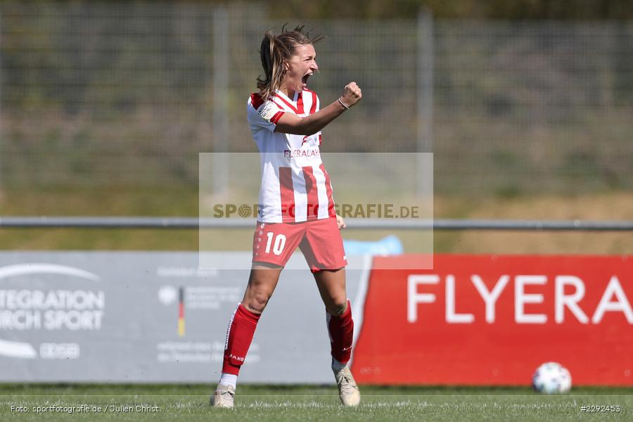 Emotionen, Hände, Faust, Gestik, Torjubel, Tor, Medina Desic, Soccergirl Sportpark, Würzburg, 25.04.2021, DFL, sport, action, Fussball, Deutschland, April 2021, Saison 2020/2021, FFC, FWK, Frauen, Süd, 2. Frauen-Bundesliga, 1. FFC Niederkirchen, FC Würzburger Kickers - Bild-ID: 2292453 Emotionen, Hände, Faust, Gestik, Torjubel, Tor, Medina Desic, Soccergirl Sportpark, Würzburg, 25.04.2021, DFL, sport, action, Fussball, Deutschland, April 2021, Saison 2020/2021, FFC, FWK, Frauen, Süd, 2. Frauen-Bundesliga, 1. FFC Niederkirchen, FC Würzburger Kickers - Bild-ID: 2292453