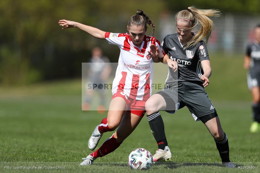 Lisa Marie Eisenhauer, Sophia Klärle, Soccergirl Sportpark, Würzburg, 25.04.2021, DFL, sport, action, Fussball, Deutschland, April 2021, Saison 2020/2021, FFC, FWK, Frauen, Süd, 2. Frauen-Bundesliga, 1. FFC Niederkirchen, FC Würzburger Kickers - Bild-ID: 2292460 Lisa Marie Eisenhauer, Sophia Klärle, Soccergirl Sportpark, Würzburg, 25.04.2021, DFL, sport, action, Fussball, Deutschland, April 2021, Saison 2020/2021, FFC, FWK, Frauen, Süd, 2. Frauen-Bundesliga, 1. FFC Niederkirchen, FC Würzburger Kickers - Bild-ID: 2292460