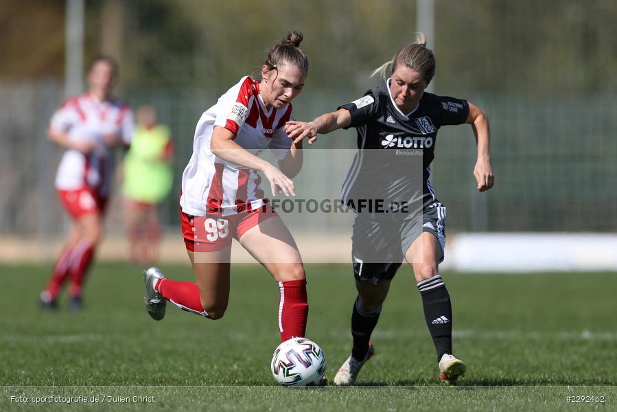 Natalia Wanda Stulin, Sophia Klärle, Soccergirl Sportpark, Würzburg, 25.04.2021, DFL, sport, action, Fussball, Deutschland, April 2021, Saison 2020/2021, FFC, FWK, Frauen, Süd, 2. Frauen-Bundesliga, 1. FFC Niederkirchen, FC Würzburger Kickers - Bild-ID: 2292462 Natalia Wanda Stulin, Sophia Klärle, Soccergirl Sportpark, Würzburg, 25.04.2021, DFL, sport, action, Fussball, Deutschland, April 2021, Saison 2020/2021, FFC, FWK, Frauen, Süd, 2. Frauen-Bundesliga, 1. FFC Niederkirchen, FC Würzburger Kickers - Bild-ID: 2292462