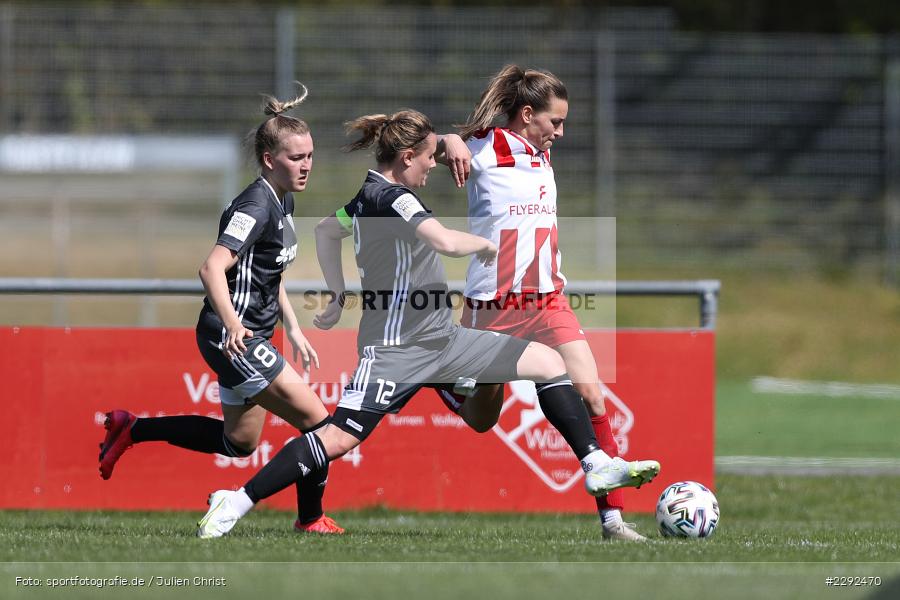 Jasmin Mackert, Alena Wolf, Medina Desic, Soccergirl Sportpark, Würzburg, 25.04.2021, DFL, sport, action, Fussball, Deutschland, April 2021, Saison 2020/2021, FFC, FWK, Frauen, Süd, 2. Frauen-Bundesliga, 1. FFC Niederkirchen, FC Würzburger Kickers - Bild-ID: 2292470 Jasmin Mackert, Alena Wolf, Medina Desic, Soccergirl Sportpark, Würzburg, 25.04.2021, DFL, sport, action, Fussball, Deutschland, April 2021, Saison 2020/2021, FFC, FWK, Frauen, Süd, 2. Frauen-Bundesliga, 1. FFC Niederkirchen, FC Würzburger Kickers - Bild-ID: 2292470