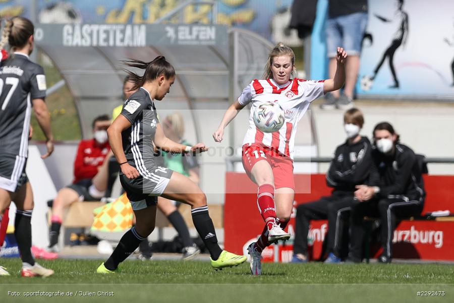 Jenaya Robertson, Ena Taslidza, Soccergirl Sportpark, Würzburg, 25.04.2021, DFL, sport, action, Fussball, Deutschland, April 2021, Saison 2020/2021, FFC, FWK, Frauen, Süd, 2. Frauen-Bundesliga, 1. FFC Niederkirchen, FC Würzburger Kickers - Bild-ID: 2292473 Jenaya Robertson, Ena Taslidza, Soccergirl Sportpark, Würzburg, 25.04.2021, DFL, sport, action, Fussball, Deutschland, April 2021, Saison 2020/2021, FFC, FWK, Frauen, Süd, 2. Frauen-Bundesliga, 1. FFC Niederkirchen, FC Würzburger Kickers - Bild-ID: 2292473