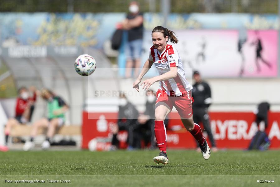 Maria Ansmann, Soccergirl Sportpark, Würzburg, 25.04.2021, DFL, sport, action, Fussball, Deutschland, April 2021, Saison 2020/2021, FFC, FWK, Frauen, Süd, 2. Frauen-Bundesliga, 1. FFC Niederkirchen, FC Würzburger Kickers - Bild-ID: 2292474 Maria Ansmann, Soccergirl Sportpark, Würzburg, 25.04.2021, DFL, sport, action, Fussball, Deutschland, April 2021, Saison 2020/2021, FFC, FWK, Frauen, Süd, 2. Frauen-Bundesliga, 1. FFC Niederkirchen, FC Würzburger Kickers - Bild-ID: 2292474