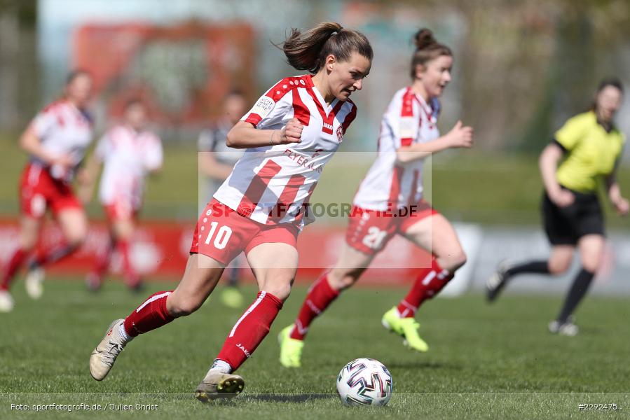 Medina Desic, Soccergirl Sportpark, Würzburg, 25.04.2021, DFL, sport, action, Fussball, Deutschland, April 2021, Saison 2020/2021, FFC, FWK, Frauen, Süd, 2. Frauen-Bundesliga, 1. FFC Niederkirchen, FC Würzburger Kickers - Bild-ID: 2292475