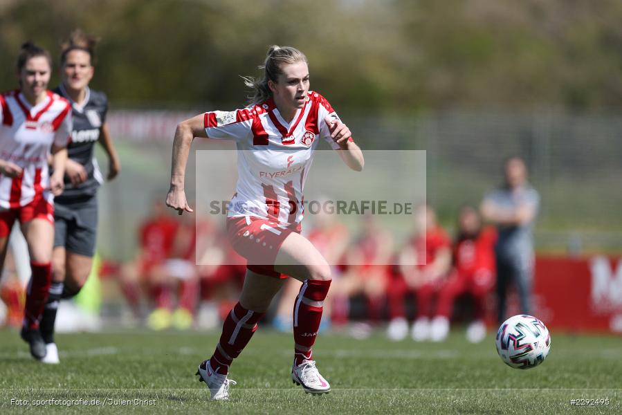 Jenaya Robertson, Soccergirl Sportpark, Würzburg, 25.04.2021, DFL, sport, action, Fussball, Deutschland, April 2021, Saison 2020/2021, FFC, FWK, Frauen, Süd, 2. Frauen-Bundesliga, 1. FFC Niederkirchen, FC Würzburger Kickers - Bild-ID: 2292495