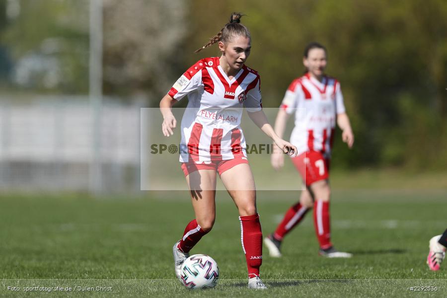 Sophia Klärle, Soccergirl Sportpark, Würzburg, 25.04.2021, DFL, sport, action, Fussball, Deutschland, April 2021, Saison 2020/2021, FFC, FWK, Frauen, Süd, 2. Frauen-Bundesliga, 1. FFC Niederkirchen, FC Würzburger Kickers - Bild-ID: 2292536