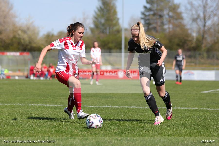 Lisa Marie Eisenhauer, Christina Neufeld, Soccergirl Sportpark, Würzburg, 25.04.2021, DFL, sport, action, Fussball, Deutschland, April 2021, Saison 2020/2021, FFC, FWK, Frauen, Süd, 2. Frauen-Bundesliga, 1. FFC Niederkirchen, FC Würzburger Kickers - Bild-ID: 2292547 Lisa Marie Eisenhauer, Christina Neufeld, Soccergirl Sportpark, Würzburg, 25.04.2021, DFL, sport, action, Fussball, Deutschland, April 2021, Saison 2020/2021, FFC, FWK, Frauen, Süd, 2. Frauen-Bundesliga, 1. FFC Niederkirchen, FC Würzburger Kickers - Bild-ID: 2292547