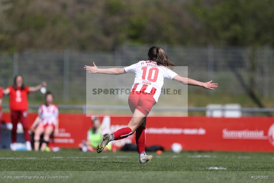 Backside, Rückennummer, Torjubel, Medina Desic, Soccergirl Sportpark, Würzburg, 25.04.2021, DFL, sport, action, Fussball, Deutschland, April 2021, Saison 2020/2021, FFC, FWK, Frauen, Süd, 2. Frauen-Bundesliga, 1. FFC Niederkirchen, FC Würzburger Kickers - Bild-ID: 2292552 Backside, Rückennummer, Torjubel, Medina Desic, Soccergirl Sportpark, Würzburg, 25.04.2021, DFL, sport, action, Fussball, Deutschland, April 2021, Saison 2020/2021, FFC, FWK, Frauen, Süd, 2. Frauen-Bundesliga, 1. FFC Niederkirchen, FC Würzburger Kickers - Bild-ID: 2292552