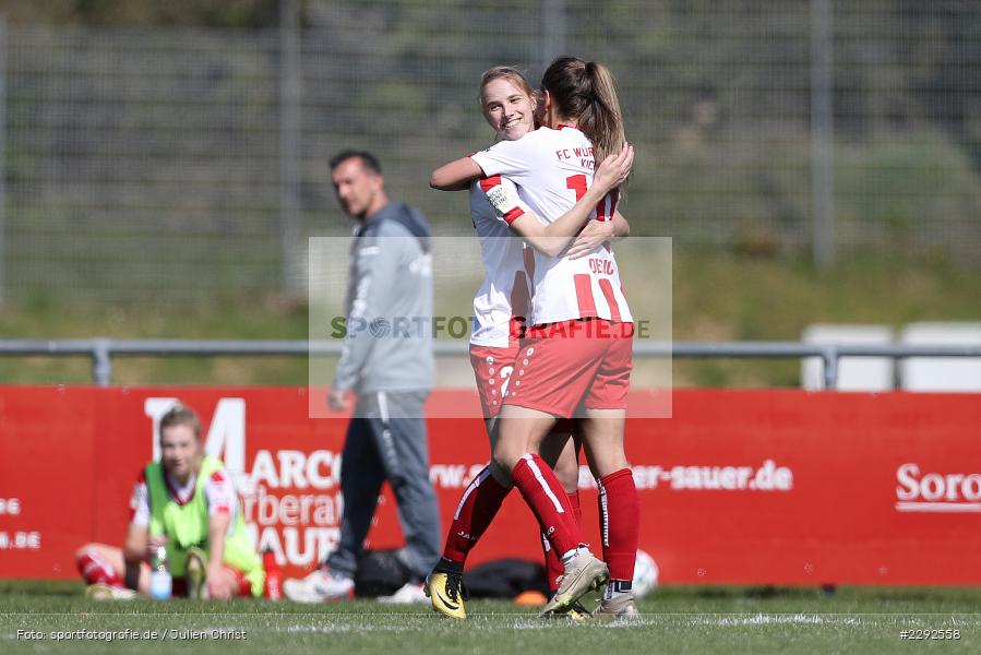 Tor, Freude, Emotionen, Hände, Gestik, Torjubel, Medina Desic, Laura Gerst, Soccergirl Sportpark, Würzburg, 25.04.2021, DFL, sport, action, Fussball, Deutschland, April 2021, Saison 2020/2021, FFC, FWK, Frauen, Süd, 2. Frauen-Bundesliga, 1. FFC Niederkirchen, FC Würzburger Kickers - Bild-ID: 2292558 Tor, Freude, Emotionen, Hände, Gestik, Torjubel, Medina Desic, Laura Gerst, Soccergirl Sportpark, Würzburg, 25.04.2021, DFL, sport, action, Fussball, Deutschland, April 2021, Saison 2020/2021, FFC, FWK, Frauen, Süd, 2. Frauen-Bundesliga, 1. FFC Niederkirchen, FC Würzburger Kickers - Bild-ID: 2292558