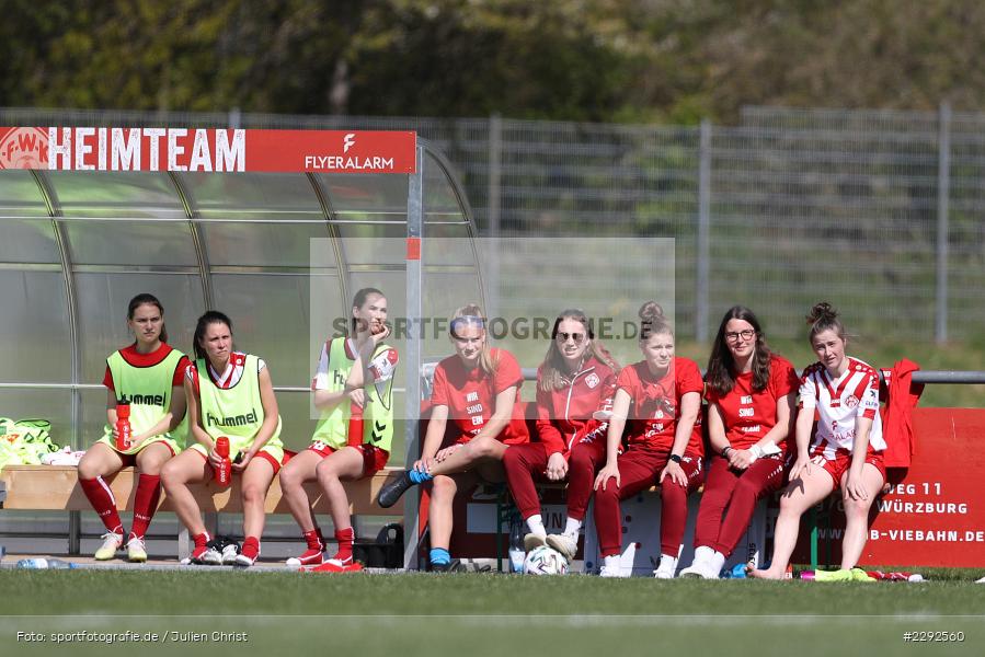 Nicole Kreußer, Bank, Reserve, Soccergirl Sportpark, Würzburg, 25.04.2021, DFL, sport, action, Fussball, Deutschland, April 2021, Saison 2020/2021, FFC, FWK, Frauen, Süd, 2. Frauen-Bundesliga, 1. FFC Niederkirchen, FC Würzburger Kickers - Bild-ID: 2292560 Nicole Kreußer, Bank, Reserve, Soccergirl Sportpark, Würzburg, 25.04.2021, DFL, sport, action, Fussball, Deutschland, April 2021, Saison 2020/2021, FFC, FWK, Frauen, Süd, 2. Frauen-Bundesliga, 1. FFC Niederkirchen, FC Würzburger Kickers - Bild-ID: 2292560