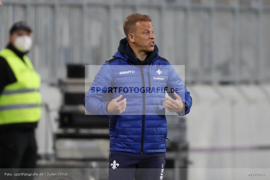 Hände, Arme, gestikuliert, Trainer, Markus Anfang, Merck-Stadion, Darmstadt, 26.04.2021, DFL, sport, action, Fussball, Deutschland, April 2021, Saison 2020/2021, BOC, SVD, Bundesliga, 2. Bundesliga, VfL Bochum, SV Darmstadt 98 - Bild-ID: 2292586