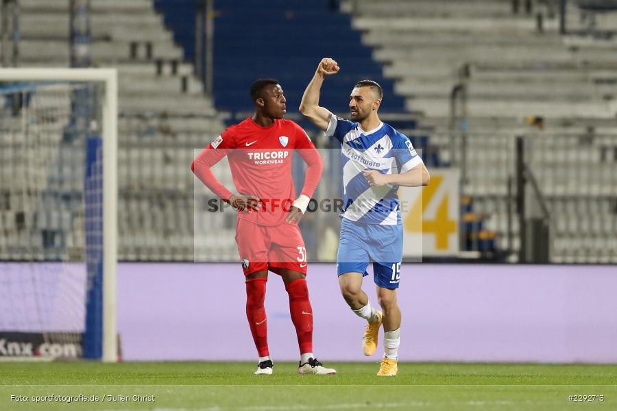 Faust, Arm, Hände, Gestik, Torjubel, Serdar Dursun, Merck-Stadion, Darmstadt, 26.04.2021, DFL, sport, action, Fussball, Deutschland, April 2021, Saison 2020/2021, BOC, SVD, Bundesliga, 2. Bundesliga, VfL Bochum, SV Darmstadt 98 - Bild-ID: 2292713 Faust, Arm, Hände, Gestik, Torjubel, Serdar Dursun, Merck-Stadion, Darmstadt, 26.04.2021, DFL, sport, action, Fussball, Deutschland, April 2021, Saison 2020/2021, BOC, SVD, Bundesliga, 2. Bundesliga, VfL Bochum, SV Darmstadt 98 - Bild-ID: 2292713