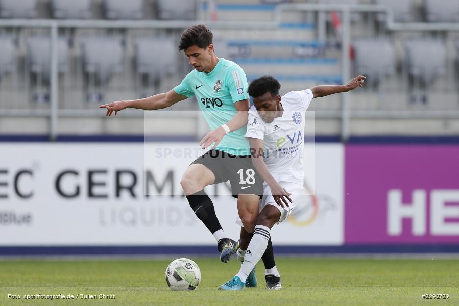 Henok Teklab, Tunay Deniz, Main-Echo Arena, Alzenau, 28.04.2021, sport, action, Fussball, Deutschland, April 2021, Saison 2020/2021, OFC, FCB, Viertelfinale, Hessenpokal, Kickers Offenbach, FC Bayern Alzenau - Bild-ID: 2292729
