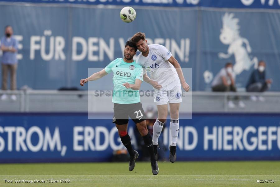 Dominik Crljenec, Elia Soriano, Main-Echo Arena, Alzenau, 28.04.2021, sport, action, Fussball, Deutschland, April 2021, Saison 2020/2021, OFC, FCB, Viertelfinale, Hessenpokal, Kickers Offenbach, FC Bayern Alzenau - Bild-ID: 2292730