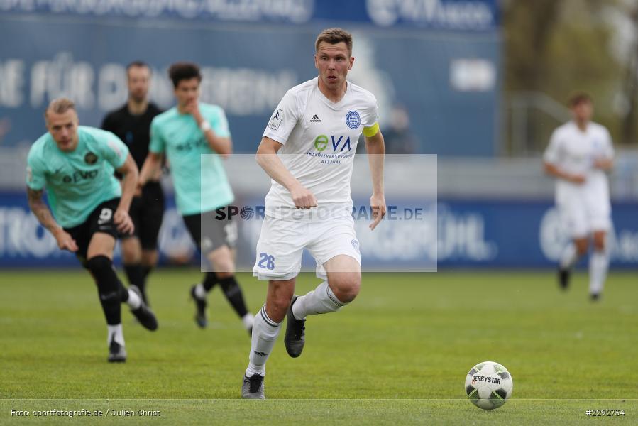 Marcel Andreas Wilke, Main-Echo Arena, Alzenau, 28.04.2021, sport, action, Fussball, Deutschland, April 2021, Saison 2020/2021, OFC, FCB, Viertelfinale, Hessenpokal, Kickers Offenbach, FC Bayern Alzenau - Bild-ID: 2292734