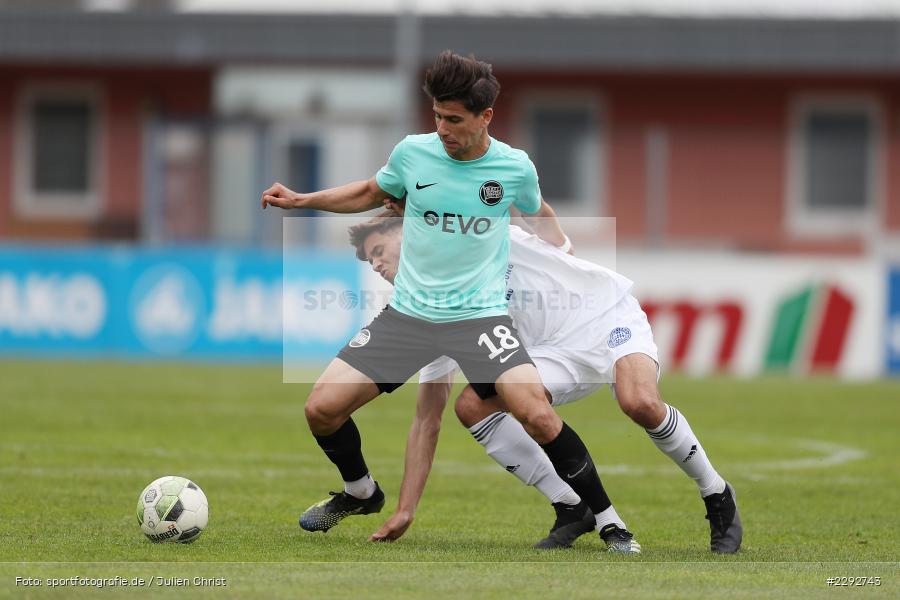 Dominik Crljenec, Tunay Deniz, Main-Echo Arena, Alzenau, 28.04.2021, sport, action, Fussball, Deutschland, April 2021, Saison 2020/2021, OFC, FCB, Viertelfinale, Hessenpokal, Kickers Offenbach, FC Bayern Alzenau - Bild-ID: 2292743