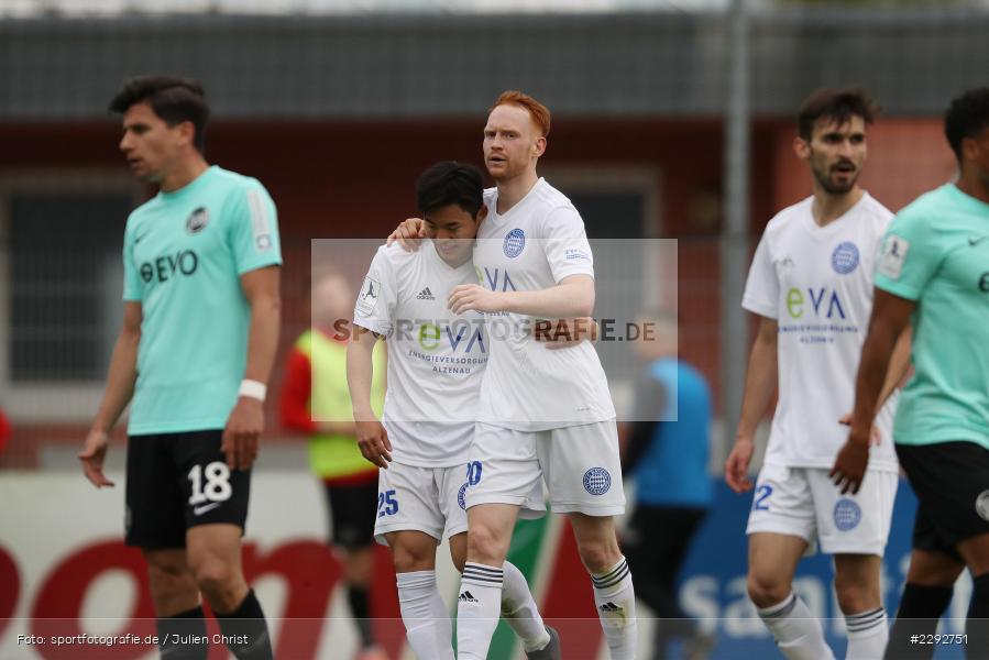 Freude, Torjubel, Nils Fischer, Main-Echo Arena, Alzenau, 28.04.2021, sport, action, Fussball, Deutschland, April 2021, Saison 2020/2021, OFC, FCB, Viertelfinale, Hessenpokal, Kickers Offenbach, FC Bayern Alzenau - Bild-ID: 2292751 Freude, Torjubel, Nils Fischer, Main-Echo Arena, Alzenau, 28.04.2021, sport, action, Fussball, Deutschland, April 2021, Saison 2020/2021, OFC, FCB, Viertelfinale, Hessenpokal, Kickers Offenbach, FC Bayern Alzenau - Bild-ID: 2292751