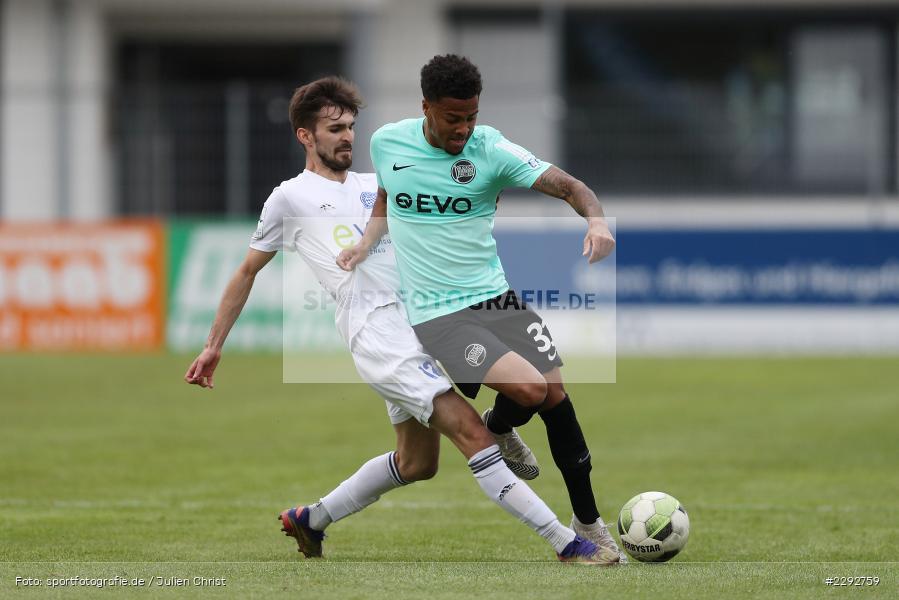 Ronny Marcos, Marco Ferukoski, Main-Echo Arena, Alzenau, 28.04.2021, sport, action, Fussball, Deutschland, April 2021, Saison 2020/2021, OFC, FCB, Viertelfinale, Hessenpokal, Kickers Offenbach, FC Bayern Alzenau - Bild-ID: 2292759 Ronny Marcos, Marco Ferukoski, Main-Echo Arena, Alzenau, 28.04.2021, sport, action, Fussball, Deutschland, April 2021, Saison 2020/2021, OFC, FCB, Viertelfinale, Hessenpokal, Kickers Offenbach, FC Bayern Alzenau - Bild-ID: 2292759
