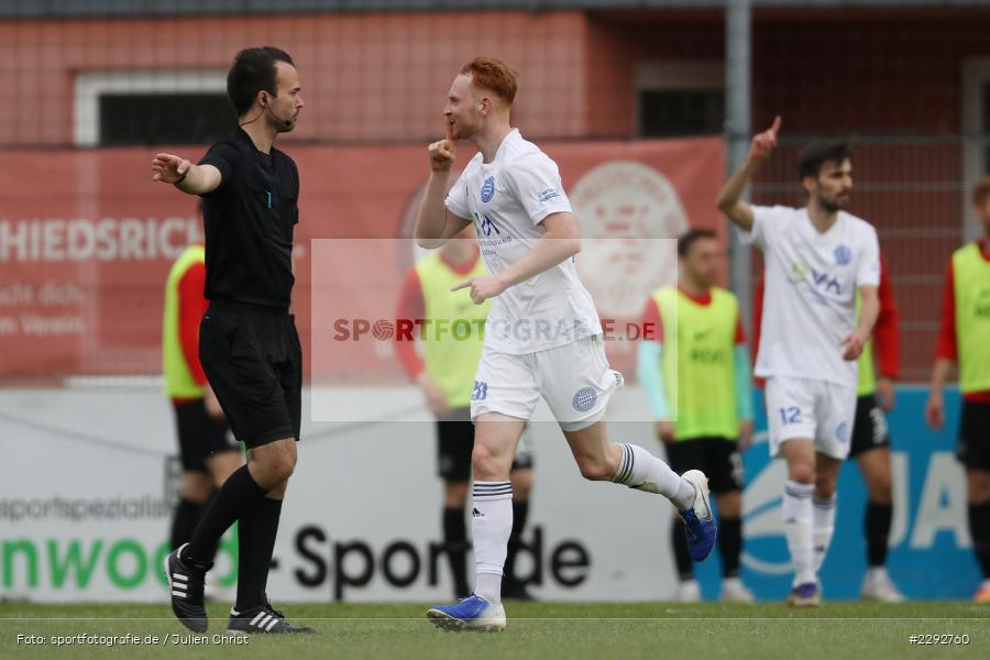 Freude, Torjubel, Nils Fischer, Main-Echo Arena, Alzenau, 28.04.2021, sport, action, Fussball, Deutschland, April 2021, Saison 2020/2021, OFC, FCB, Viertelfinale, Hessenpokal, Kickers Offenbach, FC Bayern Alzenau - Bild-ID: 2292760 Freude, Torjubel, Nils Fischer, Main-Echo Arena, Alzenau, 28.04.2021, sport, action, Fussball, Deutschland, April 2021, Saison 2020/2021, OFC, FCB, Viertelfinale, Hessenpokal, Kickers Offenbach, FC Bayern Alzenau - Bild-ID: 2292760
