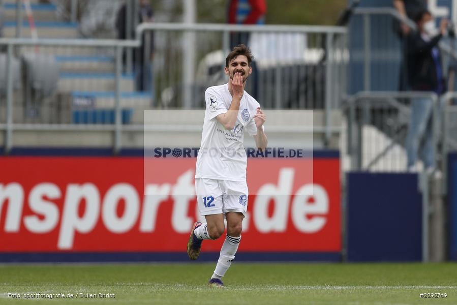 Freude, Torjubel, Marco Ferukoski, Main-Echo Arena, Alzenau, 28.04.2021, sport, action, Fussball, Deutschland, April 2021, Saison 2020/2021, OFC, FCB, Viertelfinale, Hessenpokal, Kickers Offenbach, FC Bayern Alzenau - Bild-ID: 2292769 Freude, Torjubel, Marco Ferukoski, Main-Echo Arena, Alzenau, 28.04.2021, sport, action, Fussball, Deutschland, April 2021, Saison 2020/2021, OFC, FCB, Viertelfinale, Hessenpokal, Kickers Offenbach, FC Bayern Alzenau - Bild-ID: 2292769