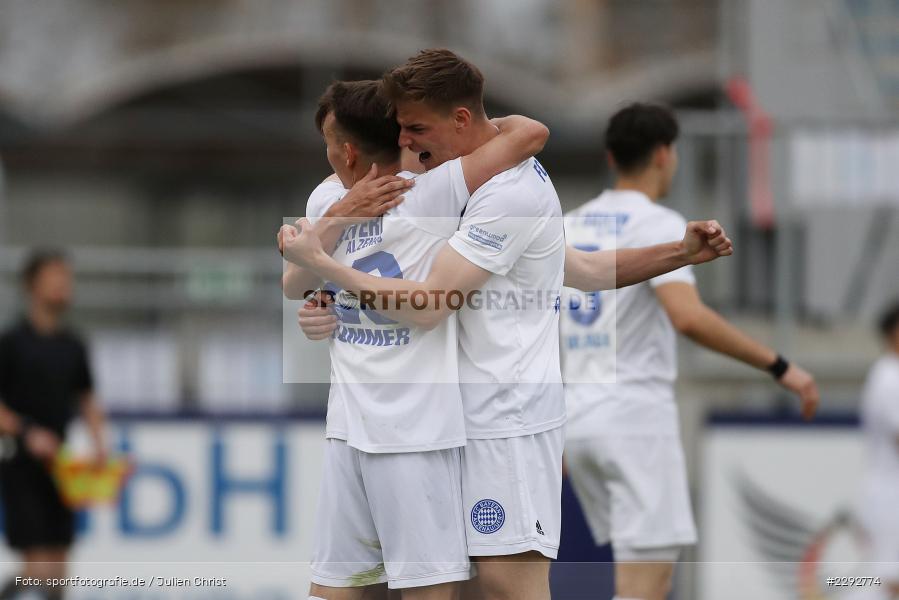 Jonas Kummer, Emotionen, Sieg, Luca Bergmann, Main-Echo Arena, Alzenau, 28.04.2021, sport, action, Fussball, Deutschland, April 2021, Saison 2020/2021, OFC, FCB, Viertelfinale, Hessenpokal, Kickers Offenbach, FC Bayern Alzenau - Bild-ID: 2292774 Jonas Kummer, Emotionen, Sieg, Luca Bergmann, Main-Echo Arena, Alzenau, 28.04.2021, sport, action, Fussball, Deutschland, April 2021, Saison 2020/2021, OFC, FCB, Viertelfinale, Hessenpokal, Kickers Offenbach, FC Bayern Alzenau - Bild-ID: 2292774