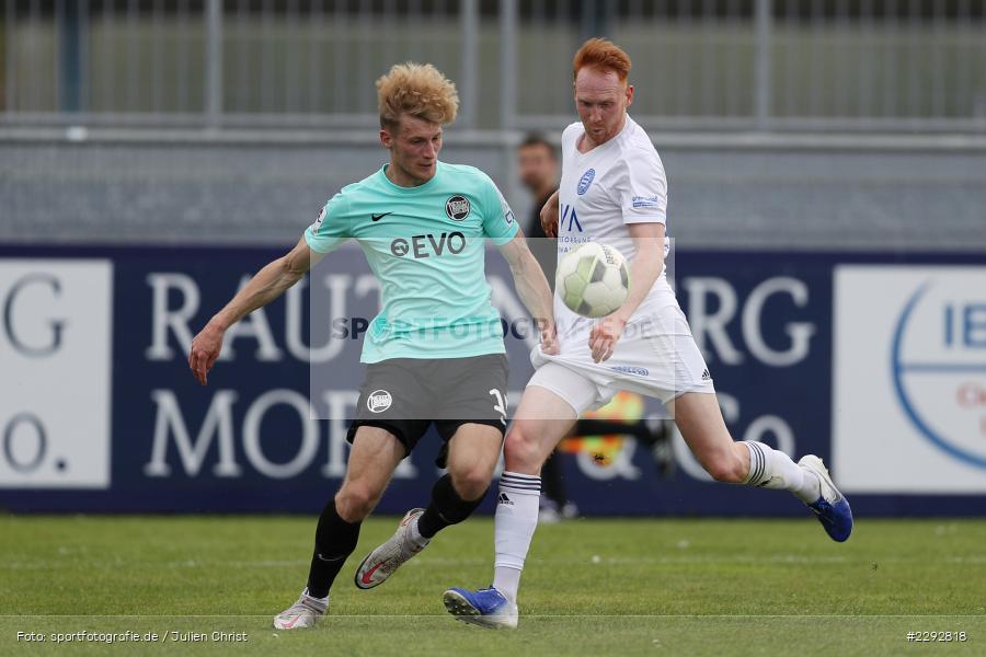 Malte Karbstein, Nils Fischer, Main-Echo Arena, Alzenau, 28.04.2021, sport, action, Fussball, Deutschland, April 2021, Saison 2020/2021, OFC, FCB, Viertelfinale, Hessenpokal, Kickers Offenbach, FC Bayern Alzenau - Bild-ID: 2292818 Malte Karbstein, Nils Fischer, Main-Echo Arena, Alzenau, 28.04.2021, sport, action, Fussball, Deutschland, April 2021, Saison 2020/2021, OFC, FCB, Viertelfinale, Hessenpokal, Kickers Offenbach, FC Bayern Alzenau - Bild-ID: 2292818