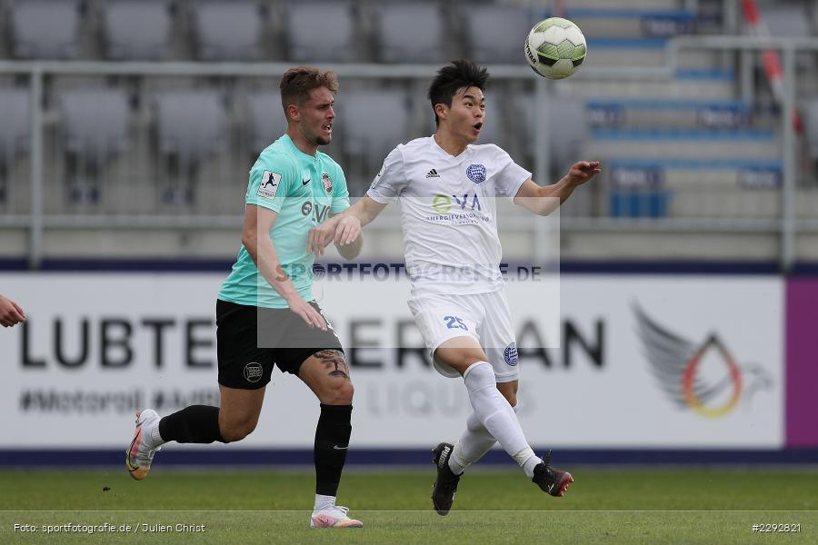 Luka Garic, Mingi Kang, Main-Echo Arena, Alzenau, 28.04.2021, sport, action, Fussball, Deutschland, April 2021, Saison 2020/2021, OFC, FCB, Viertelfinale, Hessenpokal, Kickers Offenbach, FC Bayern Alzenau - Bild-ID: 2292821 Luka Garic, Mingi Kang, Main-Echo Arena, Alzenau, 28.04.2021, sport, action, Fussball, Deutschland, April 2021, Saison 2020/2021, OFC, FCB, Viertelfinale, Hessenpokal, Kickers Offenbach, FC Bayern Alzenau - Bild-ID: 2292821