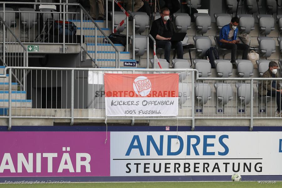 Fahne, Main-Echo Arena, Alzenau, 28.04.2021, sport, action, Fussball, Deutschland, April 2021, Saison 2020/2021, OFC, FCB, Viertelfinale, Hessenpokal, Kickers Offenbach, FC Bayern Alzenau - Bild-ID: 2292838