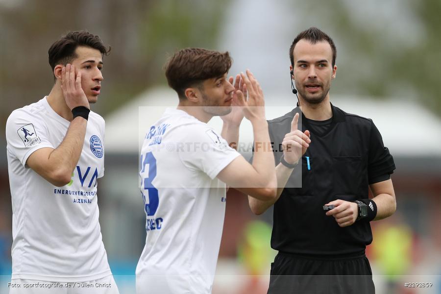 Dominik Crljenec, Lukas Mazagg, Joshua Herbert, Main-Echo Arena, Alzenau, 28.04.2021, sport, action, Fussball, Deutschland, April 2021, Saison 2020/2021, OFC, FCB, Viertelfinale, Hessenpokal, Kickers Offenbach, FC Bayern Alzenau - Bild-ID: 2292859 Dominik Crljenec, Lukas Mazagg, Joshua Herbert, Main-Echo Arena, Alzenau, 28.04.2021, sport, action, Fussball, Deutschland, April 2021, Saison 2020/2021, OFC, FCB, Viertelfinale, Hessenpokal, Kickers Offenbach, FC Bayern Alzenau - Bild-ID: 2292859