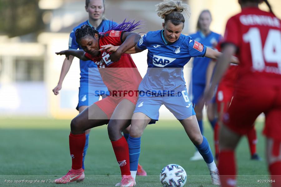 Patricia del Carmen George, Lena Lattwein, Dietmar-Hopp-Stadion, Sinsheim, 07.05.2021, DFL, sport, action, Fussball, Deutschland, Mai 2021, Saison 2020/2021, SCS, TSG, Bundesliga, FLYERALARM Frauen-Bundesliga, Frauen, FFBL, SC Sand, TSG 1899 Hoffenheim - Bild-ID: 2292984 Patricia del Carmen George, Lena Lattwein, Dietmar-Hopp-Stadion, Sinsheim, 07.05.2021, DFL, sport, action, Fussball, Deutschland, Mai 2021, Saison 2020/2021, SCS, TSG, Bundesliga, FLYERALARM Frauen-Bundesliga, Frauen, FFBL, SC Sand, TSG 1899 Hoffenheim - Bild-ID: 2292984