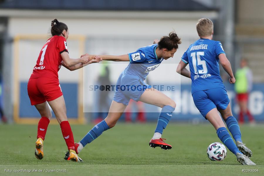 Franziska Harsch, Leonie Kreil, Dietmar-Hopp-Stadion, Sinsheim, 07.05.2021, DFL, sport, action, Fussball, Deutschland, Mai 2021, Saison 2020/2021, SCS, TSG, Bundesliga, FLYERALARM Frauen-Bundesliga, Frauen, FFBL, SC Sand, TSG 1899 Hoffenheim - Bild-ID: 2293004