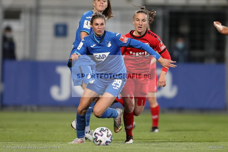 Michaela Brandenburg, Jule Brand, Dietmar-Hopp-Stadion, Sinsheim, 07.05.2021, DFL, sport, action, Fussball, Deutschland, Mai 2021, Saison 2020/2021, SCS, TSG, Bundesliga, FLYERALARM Frauen-Bundesliga, Frauen, FFBL, SC Sand, TSG 1899 Hoffenheim - Bild-ID: 2293032 Michaela Brandenburg, Jule Brand, Dietmar-Hopp-Stadion, Sinsheim, 07.05.2021, DFL, sport, action, Fussball, Deutschland, Mai 2021, Saison 2020/2021, SCS, TSG, Bundesliga, FLYERALARM Frauen-Bundesliga, Frauen, FFBL, SC Sand, TSG 1899 Hoffenheim - Bild-ID: 2293032