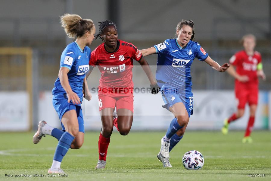 Isabella Hartig, Lena Lattwein, Phoenetia Browne, Dietmar-Hopp-Stadion, Sinsheim, 07.05.2021, DFL, sport, action, Fussball, Deutschland, Mai 2021, Saison 2020/2021, SCS, TSG, Bundesliga, FLYERALARM Frauen-Bundesliga, Frauen, FFBL, SC Sand, TSG 1899 Hoffenheim - Bild-ID: 2293038 Isabella Hartig, Lena Lattwein, Phoenetia Browne, Dietmar-Hopp-Stadion, Sinsheim, 07.05.2021, DFL, sport, action, Fussball, Deutschland, Mai 2021, Saison 2020/2021, SCS, TSG, Bundesliga, FLYERALARM Frauen-Bundesliga, Frauen, FFBL, SC Sand, TSG 1899 Hoffenheim - Bild-ID: 2293038