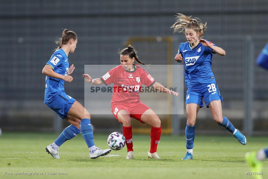 Tabea Waßmuth, Isabella Hartig, Noemi Gentile, Dietmar-Hopp-Stadion, Sinsheim, 07.05.2021, DFL, sport, action, Fussball, Deutschland, Mai 2021, Saison 2020/2021, SCS, TSG, Bundesliga, FLYERALARM Frauen-Bundesliga, Frauen, FFBL, SC Sand, TSG 1899 Hoffenheim - Bild-ID: 2293044 Tabea Waßmuth, Isabella Hartig, Noemi Gentile, Dietmar-Hopp-Stadion, Sinsheim, 07.05.2021, DFL, sport, action, Fussball, Deutschland, Mai 2021, Saison 2020/2021, SCS, TSG, Bundesliga, FLYERALARM Frauen-Bundesliga, Frauen, FFBL, SC Sand, TSG 1899 Hoffenheim - Bild-ID: 2293044