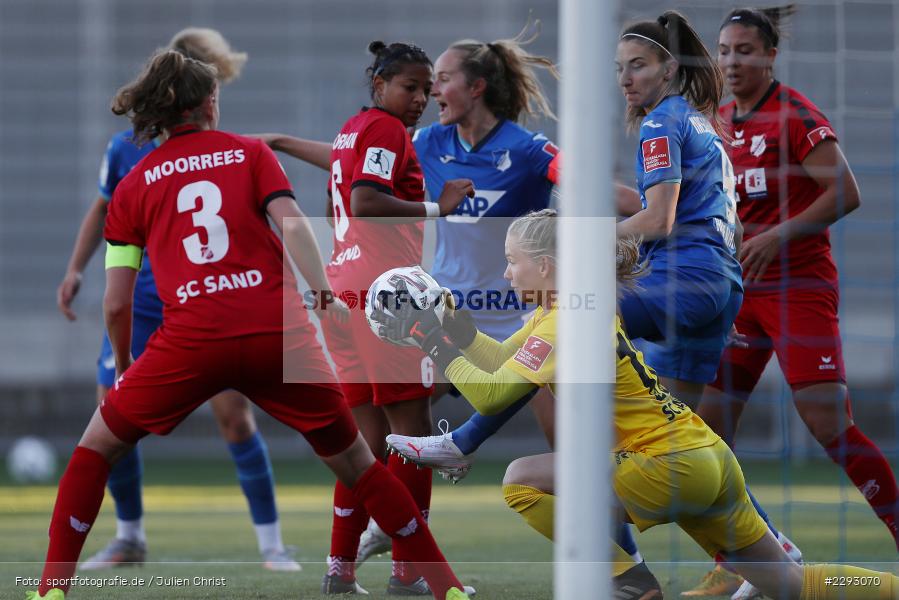 Torchance, Jasmin Pal, Dietmar-Hopp-Stadion, Sinsheim, 07.05.2021, DFL, sport, action, Fussball, Deutschland, Mai 2021, Saison 2020/2021, SCS, TSG, Bundesliga, FLYERALARM Frauen-Bundesliga, Frauen, FFBL, SC Sand, TSG 1899 Hoffenheim - Bild-ID: 2293070 Torchance, Jasmin Pal, Dietmar-Hopp-Stadion, Sinsheim, 07.05.2021, DFL, sport, action, Fussball, Deutschland, Mai 2021, Saison 2020/2021, SCS, TSG, Bundesliga, FLYERALARM Frauen-Bundesliga, Frauen, FFBL, SC Sand, TSG 1899 Hoffenheim - Bild-ID: 2293070