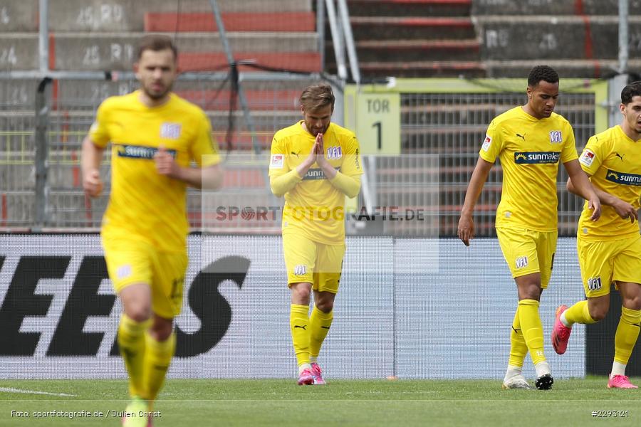 Freude, Torjubel, Christian Santos, FLYERALARM Arena, Würzburg, 08.05.2021, DFL, sport, action, Fussball, Deutschland, Mai 2021, Saison 2020/2021, OSN, FWK, Bundesliga, 2. Bundesliga, VfL Osnabrück, FC Würzburger Kickers - Bild-ID: 2293121