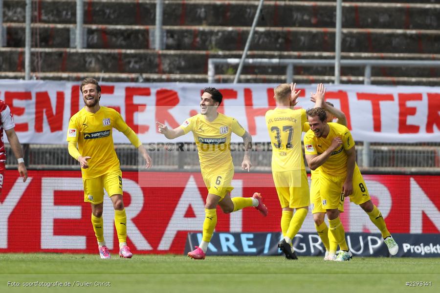 Tor, Torjubel, Ludovit Reis, FLYERALARM Arena, Würzburg, 08.05.2021, DFL, sport, action, Fussball, Deutschland, Mai 2021, Saison 2020/2021, OSN, FWK, Bundesliga, 2. Bundesliga, VfL Osnabrück, FC Würzburger Kickers - Bild-ID: 2293141 Tor, Torjubel, Ludovit Reis, FLYERALARM Arena, Würzburg, 08.05.2021, DFL, sport, action, Fussball, Deutschland, Mai 2021, Saison 2020/2021, OSN, FWK, Bundesliga, 2. Bundesliga, VfL Osnabrück, FC Würzburger Kickers - Bild-ID: 2293141